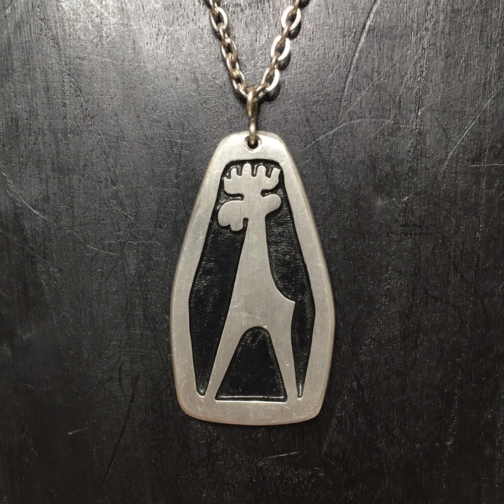 Modernist Pewter necklace TENN SWEDEN Else - Picture 6 of 12